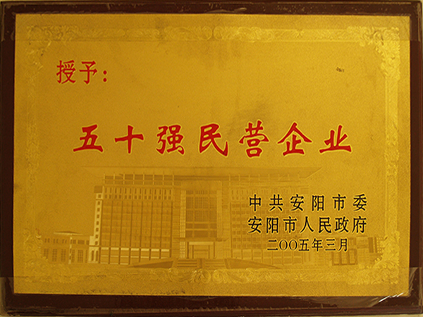 五十強(qiáng)民營(yíng)企業(yè)